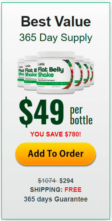 Lanta Flat Belly Shake - 6 bottles